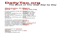 Tablet Screenshot of dailytao.org